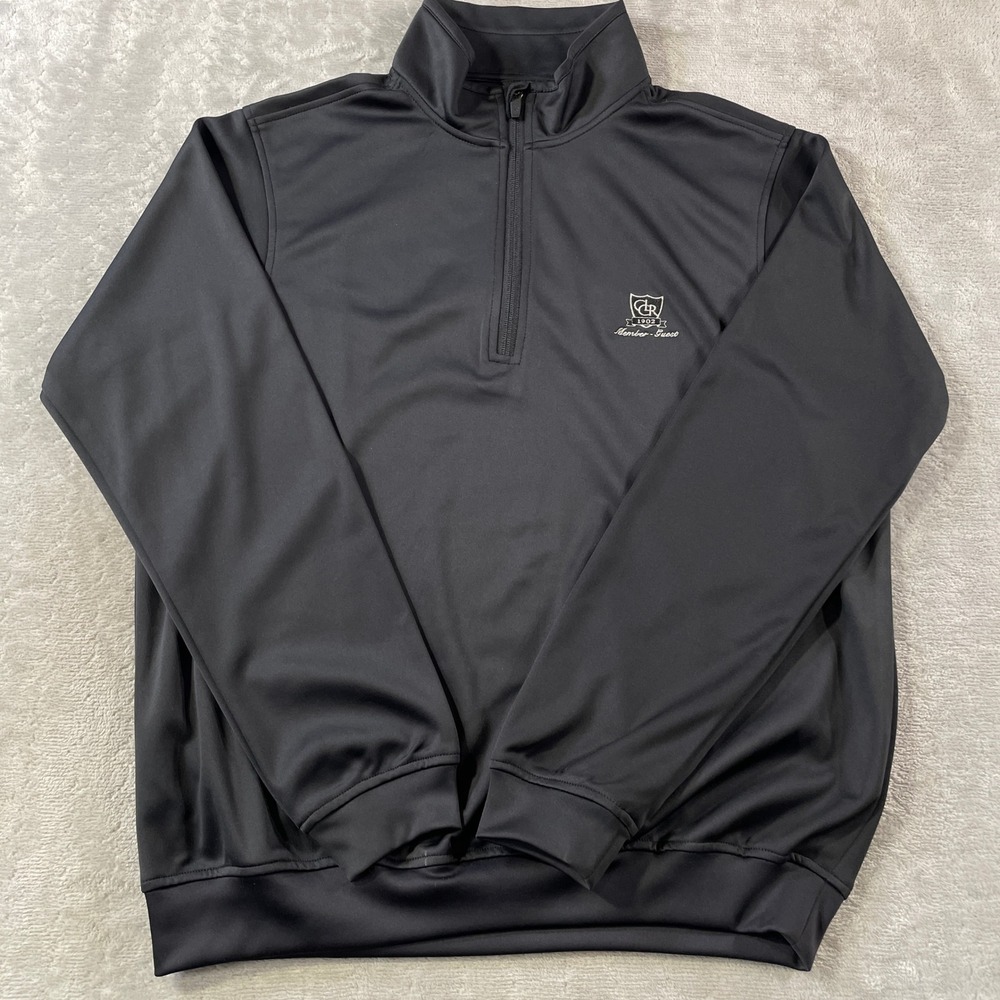 Zero Restriction‎ Tour Series 1/4 Zip Pullover Jacket Mens Medium Black Golf